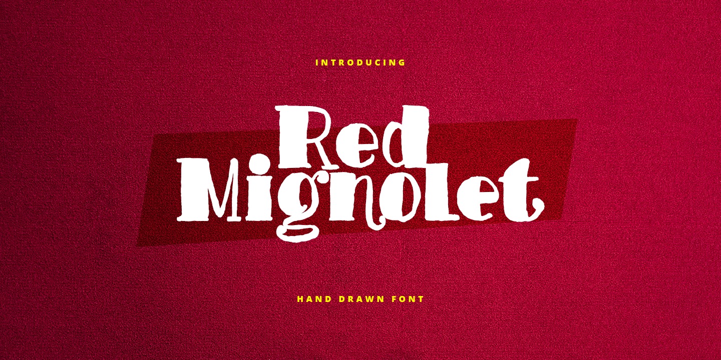 Пример шрифта Red Mignolet Regular